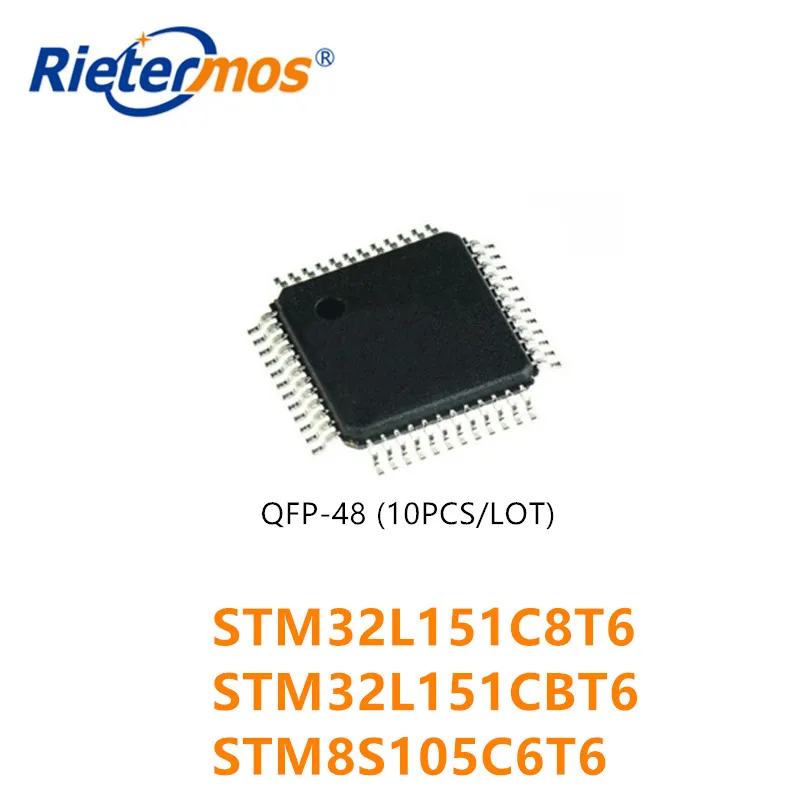 

10 шт., STM32L151C8T6 STM32L151C8 STM32L151 32L151C8 STM32L151CBT6 32L151CB STM32L151CB STM8S105C6T6 STM8S105C6 STM8S105 QFP48