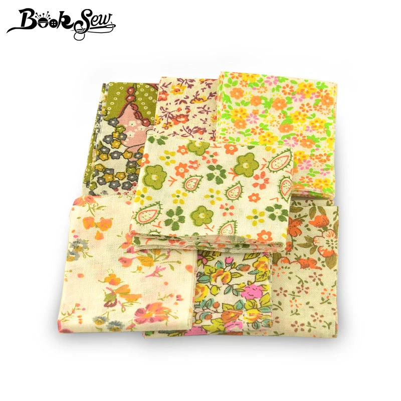 Booksew Cotton Fabric Floral 5x50CM Jelly Roll Strips 7-9 Pcs/Lot Telas Patchwork Algodon DIY Dolls Sewing Craft Ankara Fabric