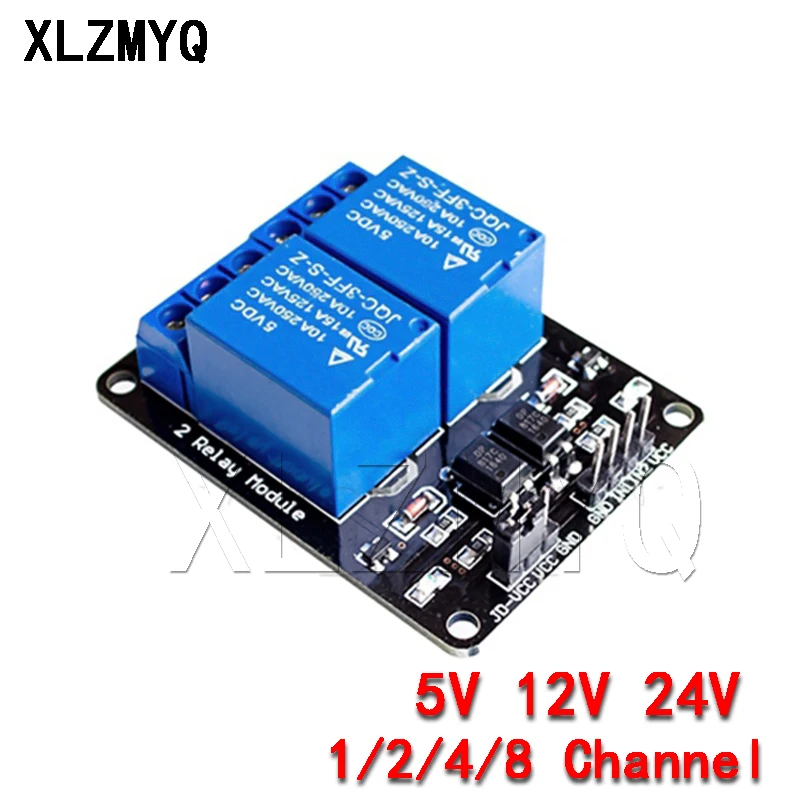 電源カプラー1 2 4 8チャネルリレーモジュール,5v 12v 12v