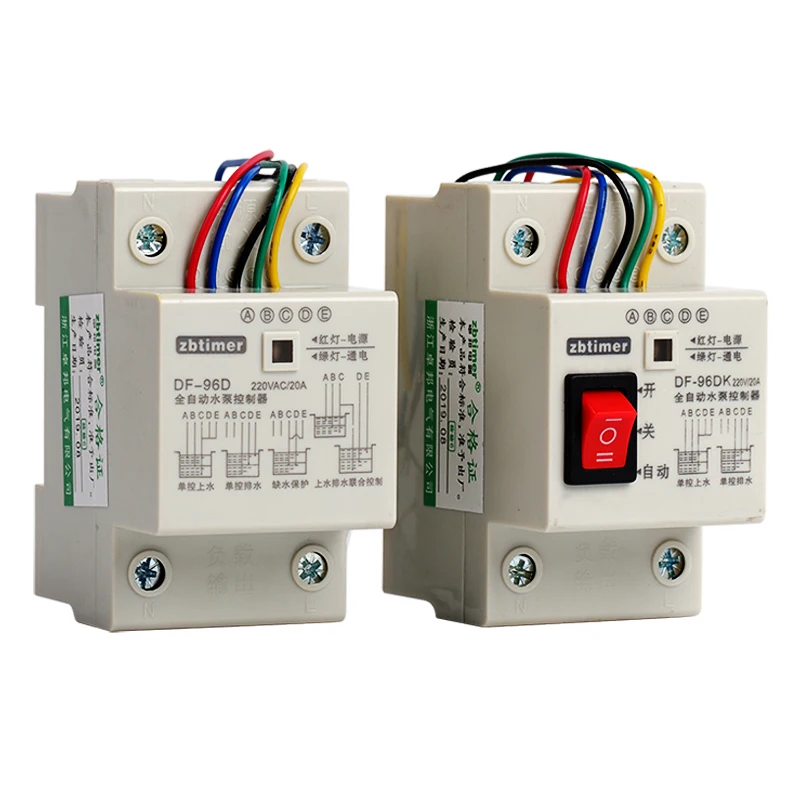 DF-96D Automatic Water Level Controller Switch 10A 220V Water Tank Liquid Level Detection Sensor Water Pump Controller