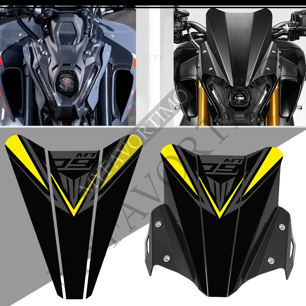 Motorcycle Windscreen Accessories Windshield Wind Shield Deflector Decal Stickers FOR YAMAHA FOR MT09 MT 09 MT-09 SP 2021 2022