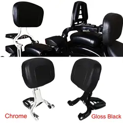 Motorcycle Multi-Purpose Driver Passenger Backrest For Harley Dyna Softail Breakout Sportster XL 883 Touring Road King