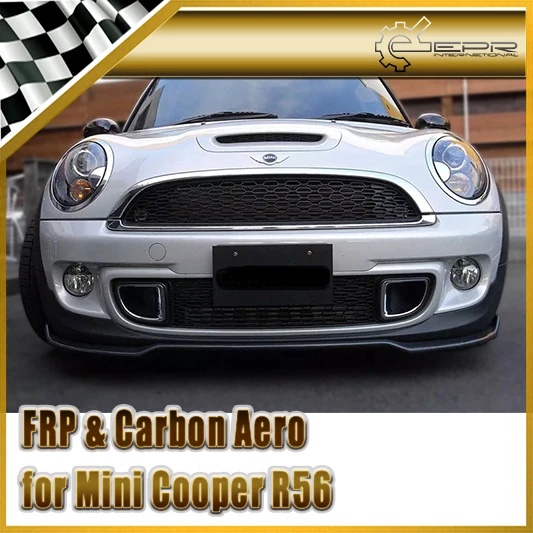 Car Styling For R56 Mini Cooper S Gabino Carbon Fiber Front Lip (Fit the latest R56 model)