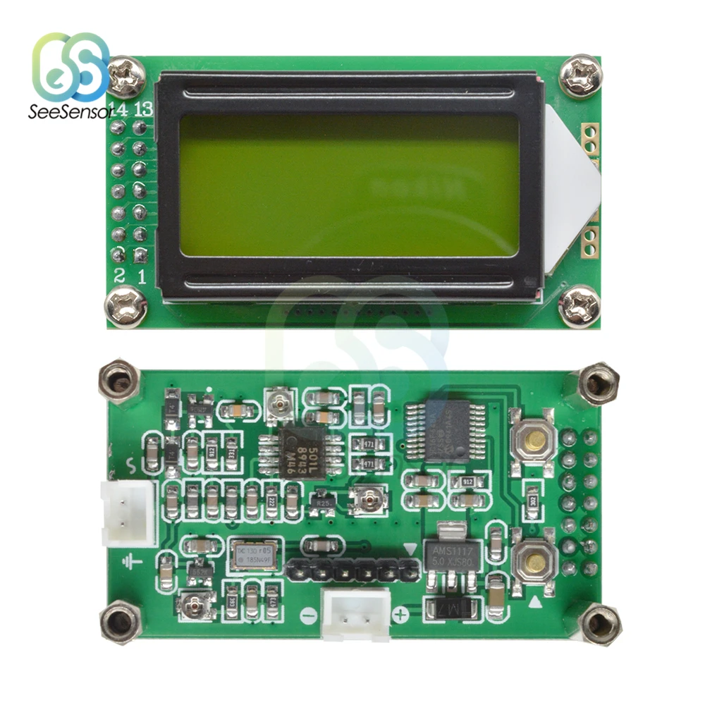 1MHz-1.2GHz RF Frequency Counter Tester PLJ-0802-E Digital LCD screen display Meter For Ham Radio DC 9-12V