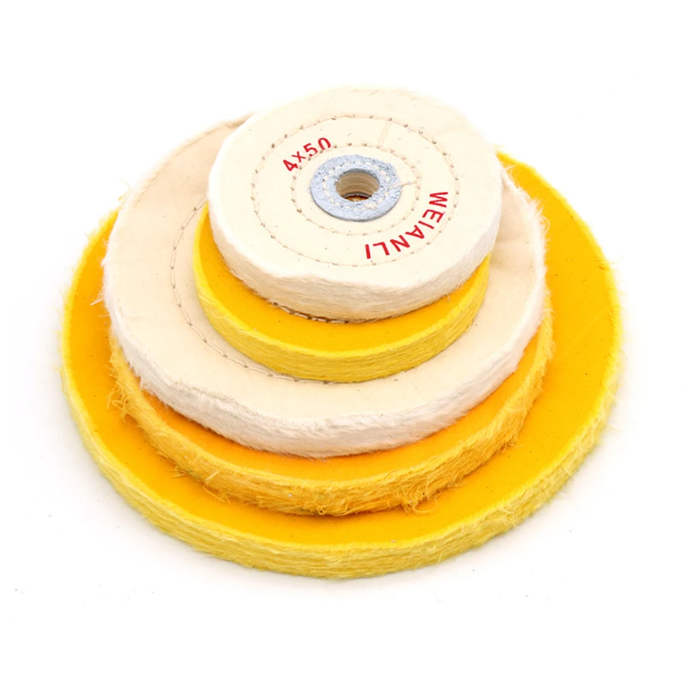 1 pz 2 '' - 7'' tampone per lucidatura in cotone lucidatura 50mm-200mm per smerigliatrice angolare da banco
