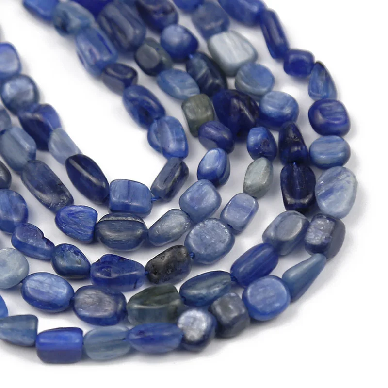 Natural Stone Blue Kyanite Stone beads Irregular Spacer Loose beads for DIY Jewelry charm Bracelets Necklace Making 4~8mm 15inch