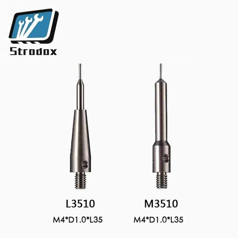 

M4 White steel rod Length 20 35 mm Needle measurement CNC Thread probe Handle Three-dimensional Probe lever Three-coordinate