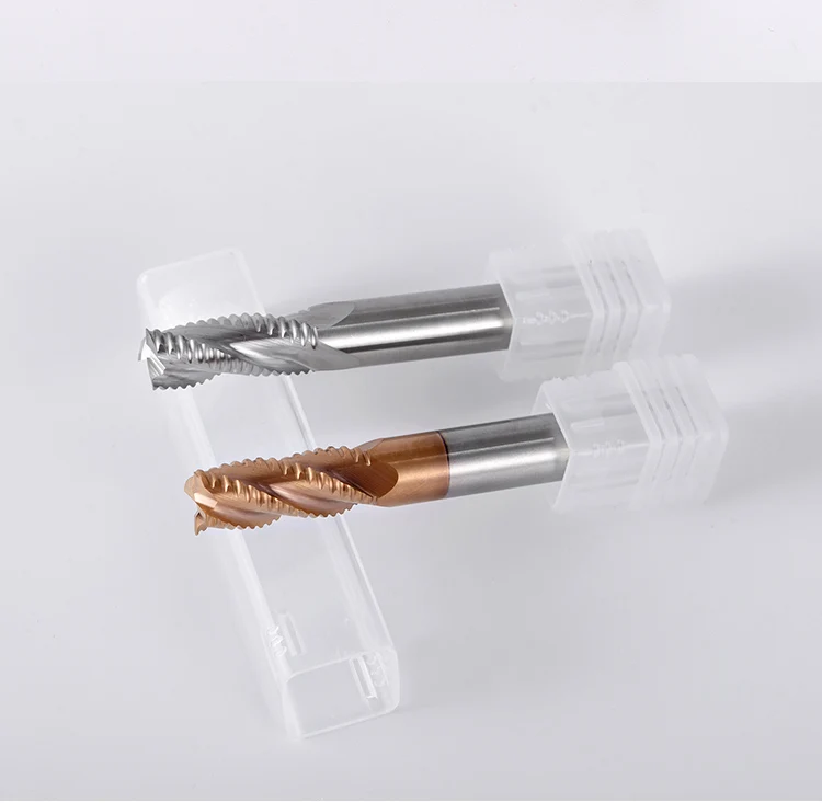 Xuhan Grobfräser HRC55 Vollhartmetall 3 Schneiden 4 Zähne für Stahl, Eisen, Aluminium, MDF, Glasfaser, Acryl, Holz, Kupfer, Kunststoff – Detail 4