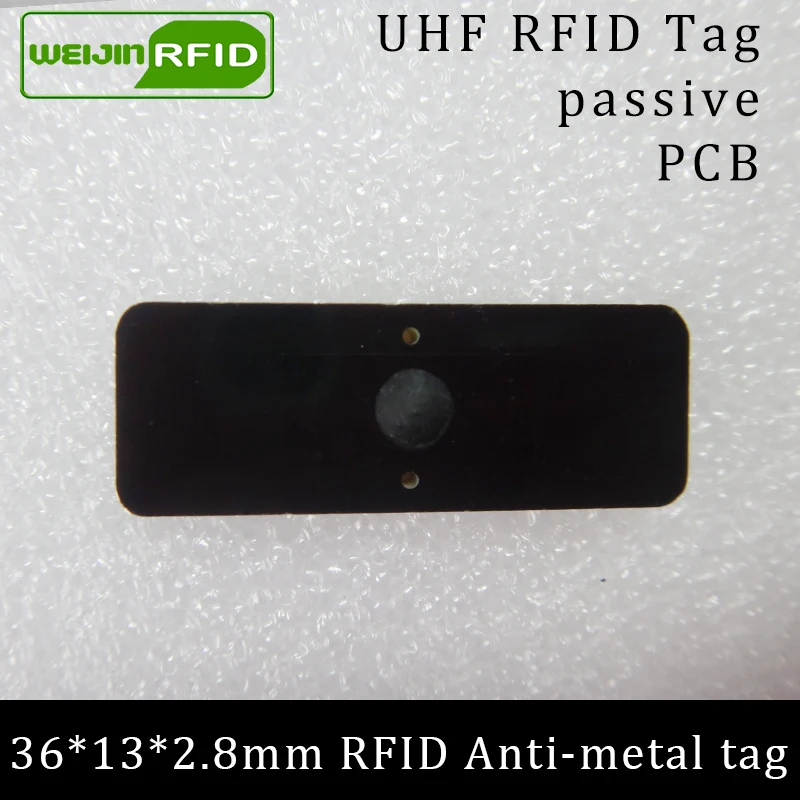 

UHF RFID anti-metal tag 915mhz 868mhz Alien Higgs3 EPCC1G2 6C 36*13*2.8mm small rectangle PCB smart card passive RFID tags