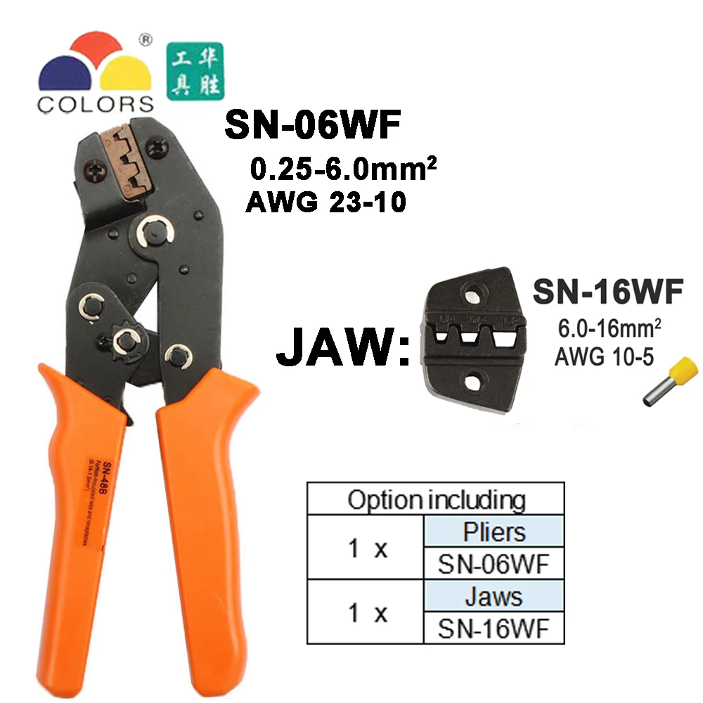 Pinza terminale di piegatura SN-48B 0.5-1.5mm m² pince a sertir ferrule wire crimp hand tool alicate crimpador Multi SN-28B