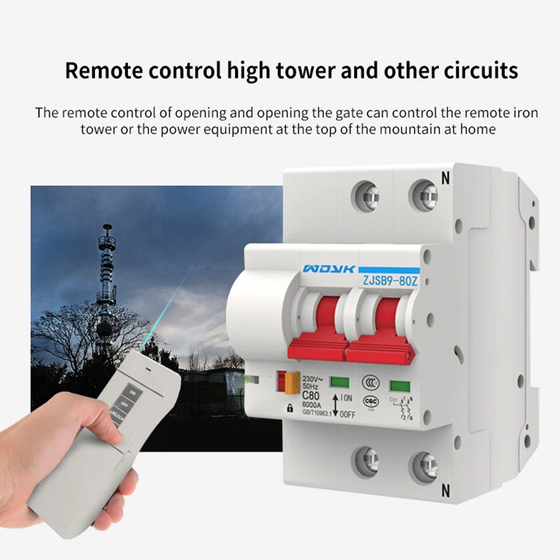 3000m Remote Control RF circuit breaker Agricultural Wireless circuit breaker Water Pump Wireless Remote Control circuit breaker