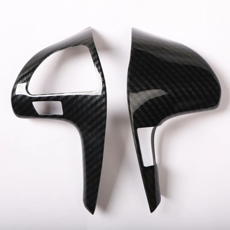 Suitable for toyota hilux vigo 2004-2015 black carbon fiber pattern steering wheel cover trim,car Interior  2012 2013 2014 2011