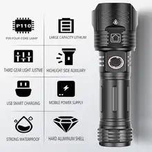 800W LED Tactical Flashlight Long Shot Lantern for Camping #5