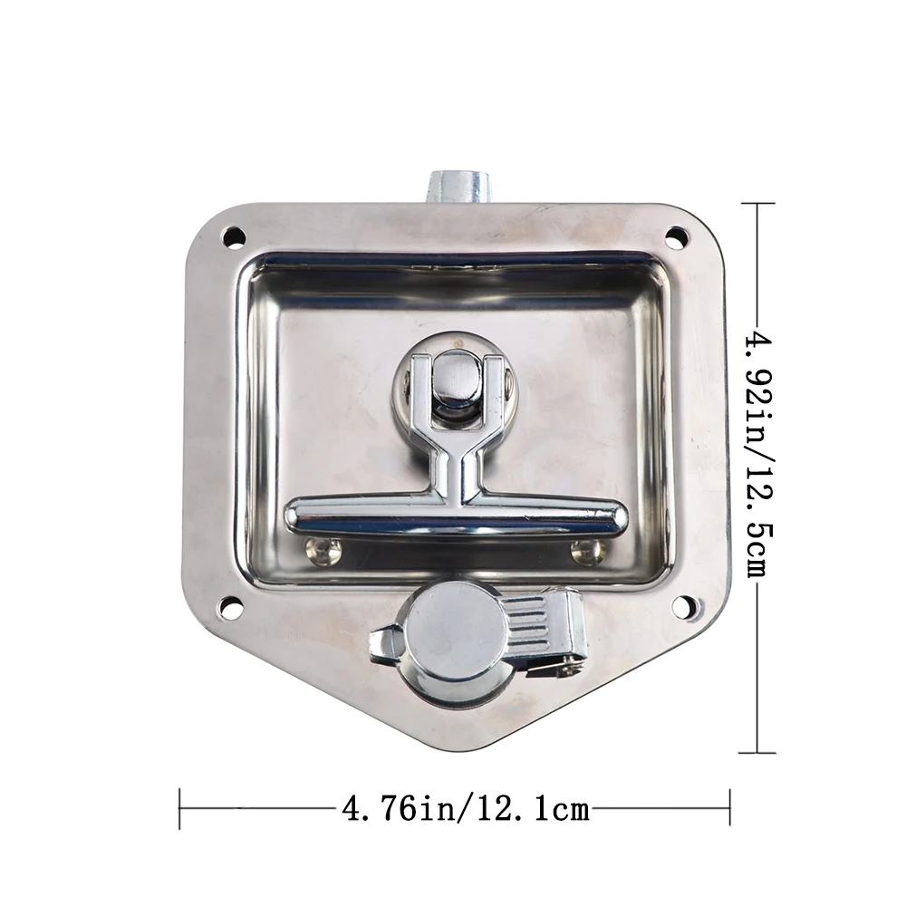 1 Pcs RV Yacht Door Lock Accessories Stainless Steel Toolbox Lock t-Toolbox Lock for Caravan Truck RV