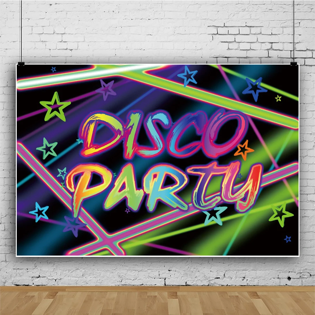 

Laeacco Disco Carnival Party Summer Holidays Music Cartoon Pattern Background Photofraphy Backdrops For Photo Studio Photocall