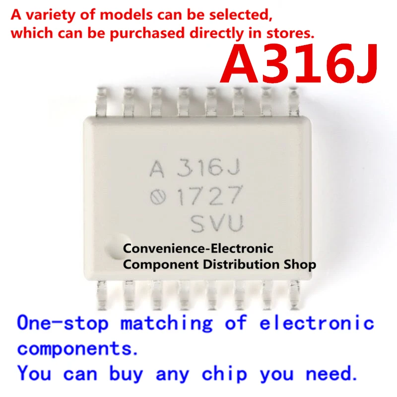 5PCS/Pack A316J HCPL-316J-500E ACPL-316J SOP-12 IC