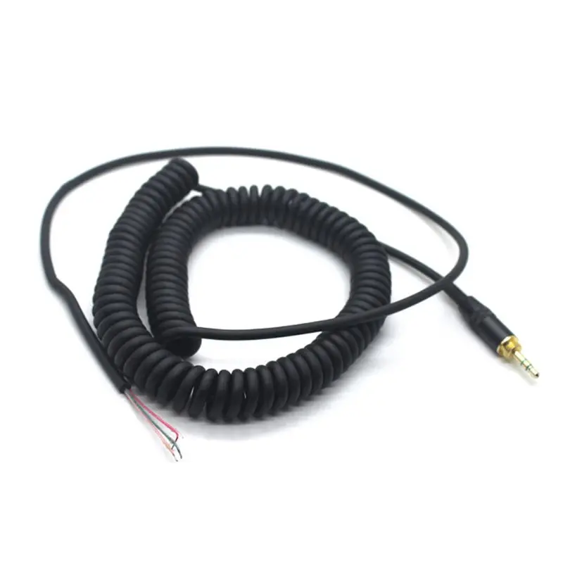 Spring Coiled Repair DJ Cord Cable Replacement for ATH-M50 ATH-M50s SONY MDR-7506 7509 V6 V600 V700 V900 7506 Headphones