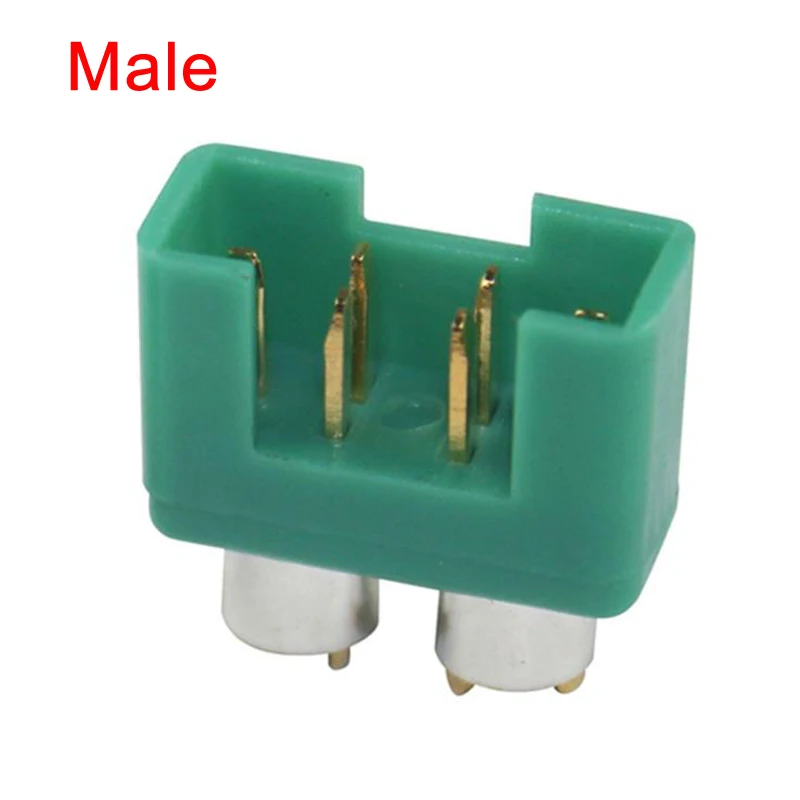 Amass MPX 6P Connector Male Female 6-Pin Goldplated Plug with Silver Protective Case for Glider RC Model Accessories