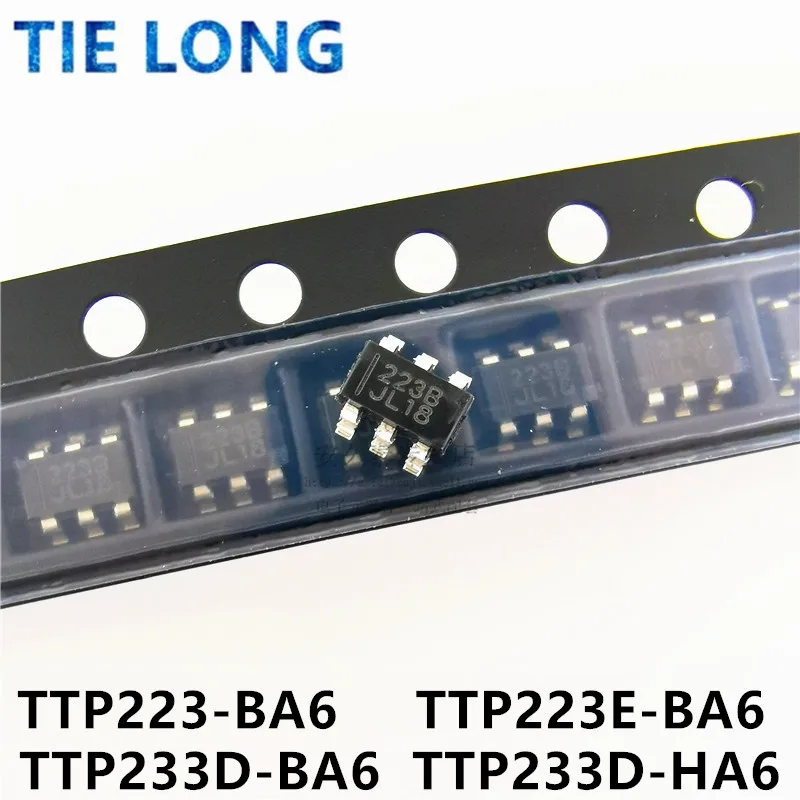 20PCS TTP223-BA6 SOT23-6 TTP223 TTP223E-BA6 223EB TTP233D-BA6 233DB TTP233D-HA6 233DH SOT23-6