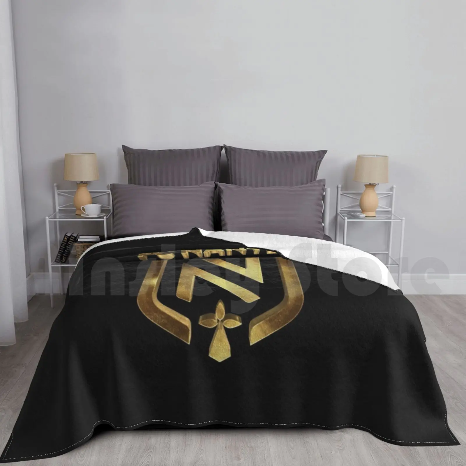 Golden Nantes Football Casuals Ultras Hooligans France Blanket Super Soft Warm Light Thin Ultras France Acab Acab