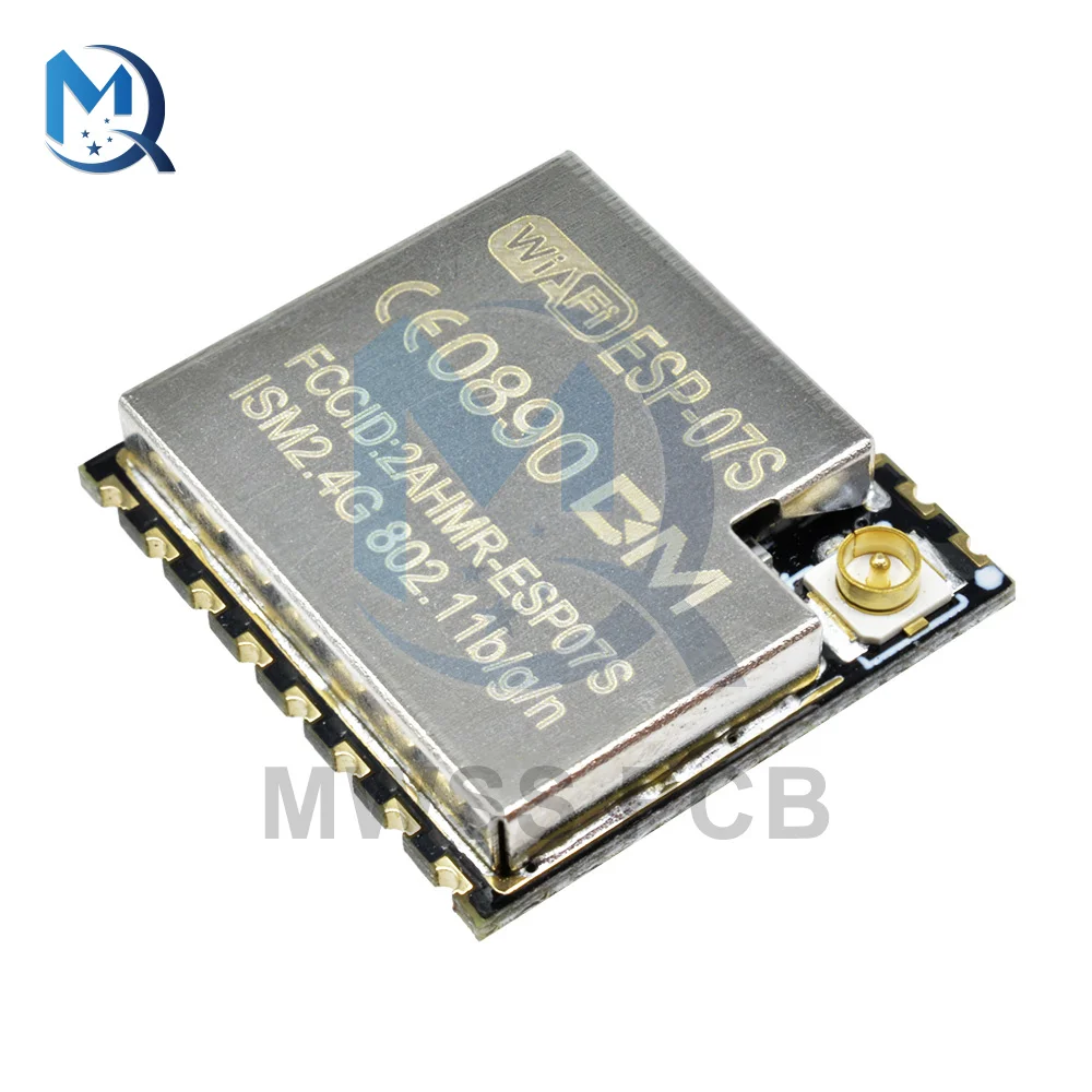 ESP8266 ESP07S ESP-07S WiFi Wireless Module Serial Port To Transceiver Development Board 2.4GHz IPEX Antenna 32 Bit For Arduino