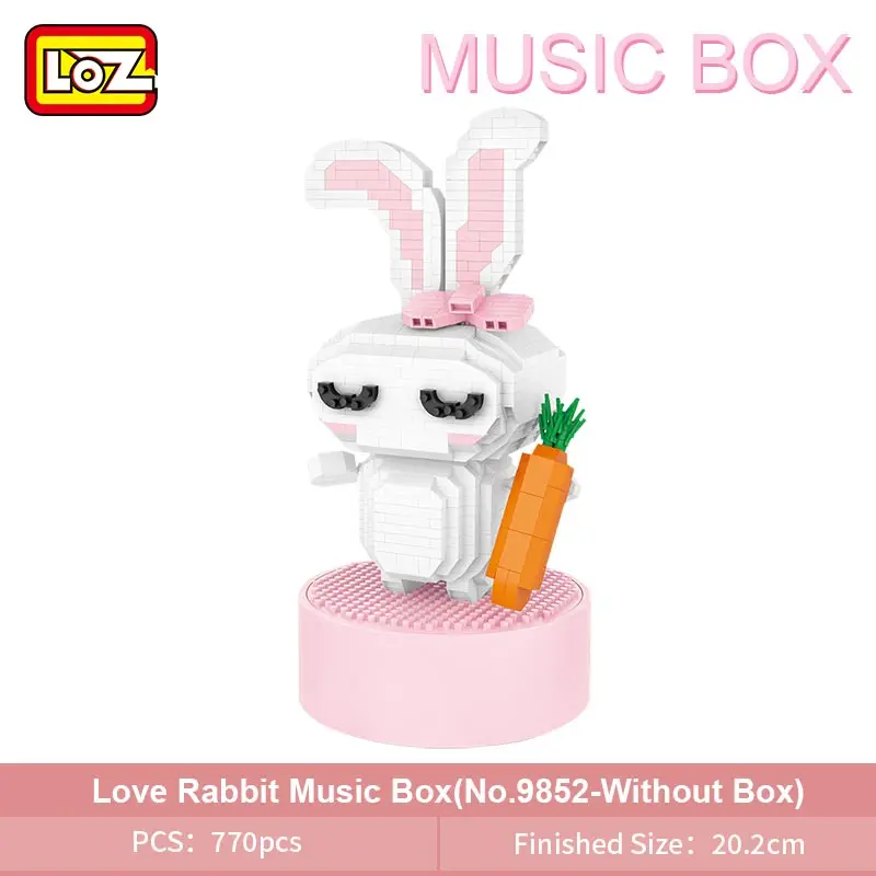 LOZ Diamond Blocks Music Box Sun Flower Mini Bricks Building Blocks Set Kids Assembly Pixels Gift Hobby Early Education Toys