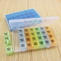 1PCS Portable 7 Day Weekly 28 Grids Pill Box Tablet Medicine Box Drug Dispenser Tablet Holder Organiser Pill Case