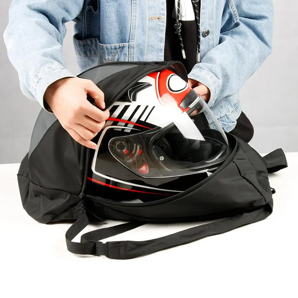 Waterproof Motorcycle Backpack Riding Helmet Bag Outdoor Fitness Basketball Sneakers Bag Portable Nylon Backpack Biker Backpacks