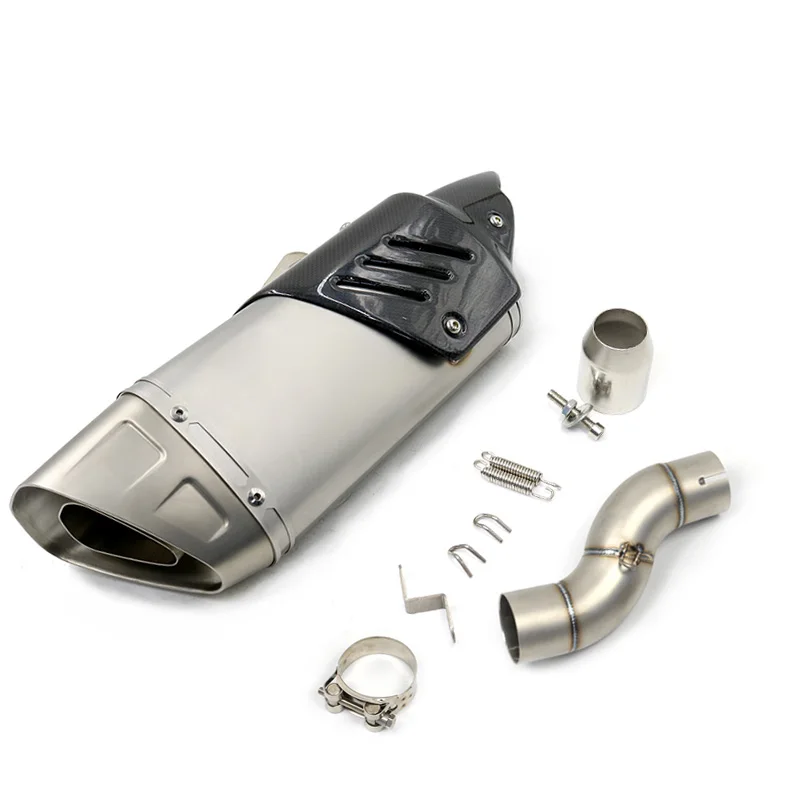 Motorcycle Exhaust Link Middle Pipe Muffler For YZF R6 2006 2007 2008 2009 2010 2011 2012 2013 2014 2015 2016 2017 2018 year