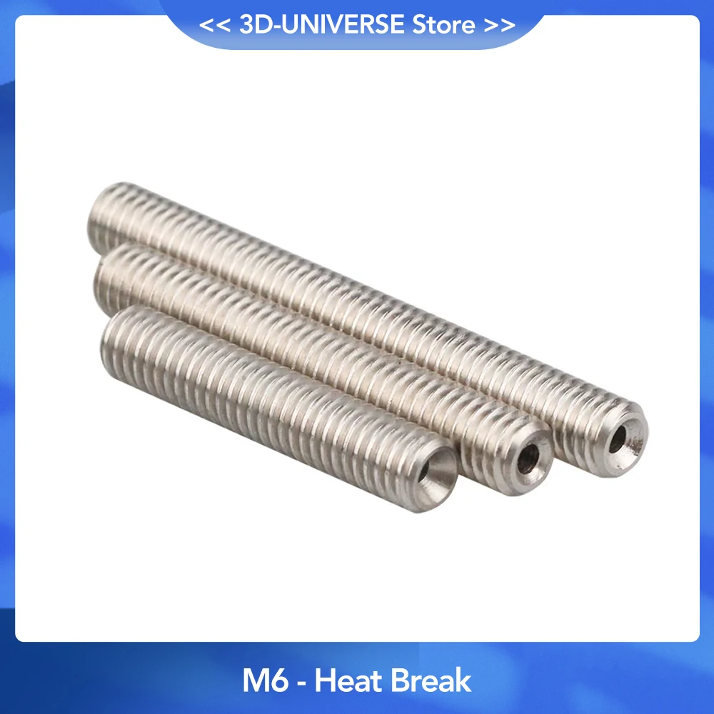 

MK8 MK9 PTFE Throat Stainless Steel Throat M6 30mm 40mm Threaded For 1.75mm Filament 3D Printer Parts Tube