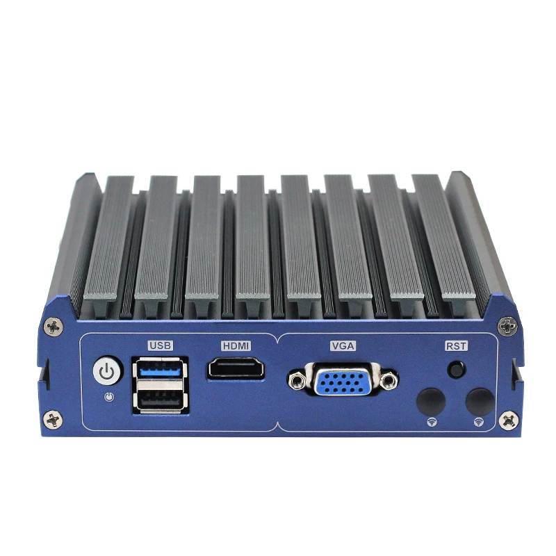 Fanless Mini Pc Celeron N2840 N2940 J3160 J3455 J4205 J1900 4 Lan Firewall Pfsense Pc Linux Openwrt Router Pc Dunne client ASE-NI