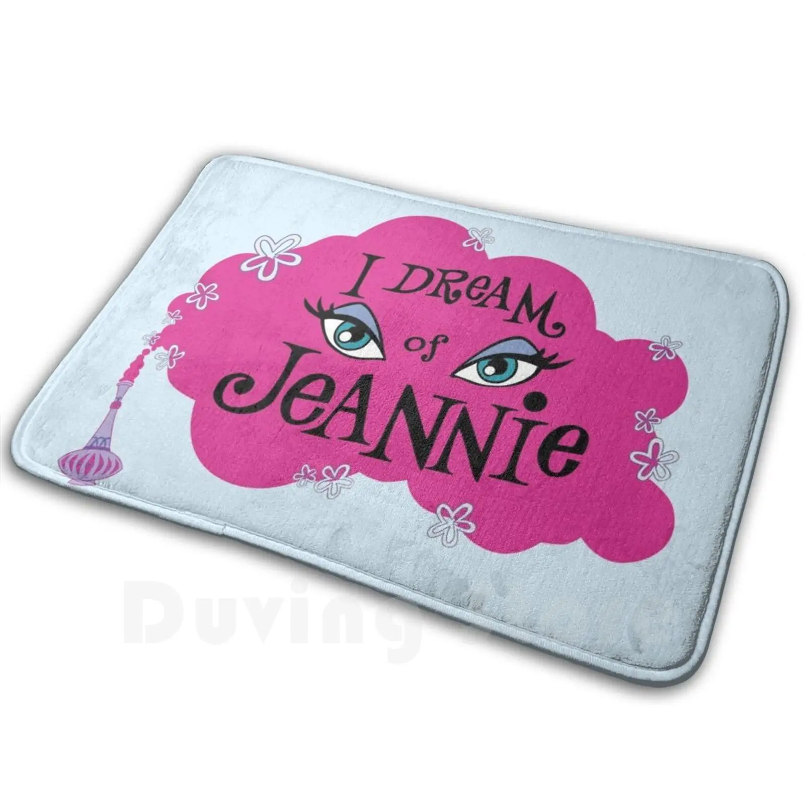 I Dream Of Jeannie Shirt , Sticker , Soft Non-Slip Mat Rug Carpet Cushion Jeannie Dream Sitcom Nelson Tv 70s 60s Eden