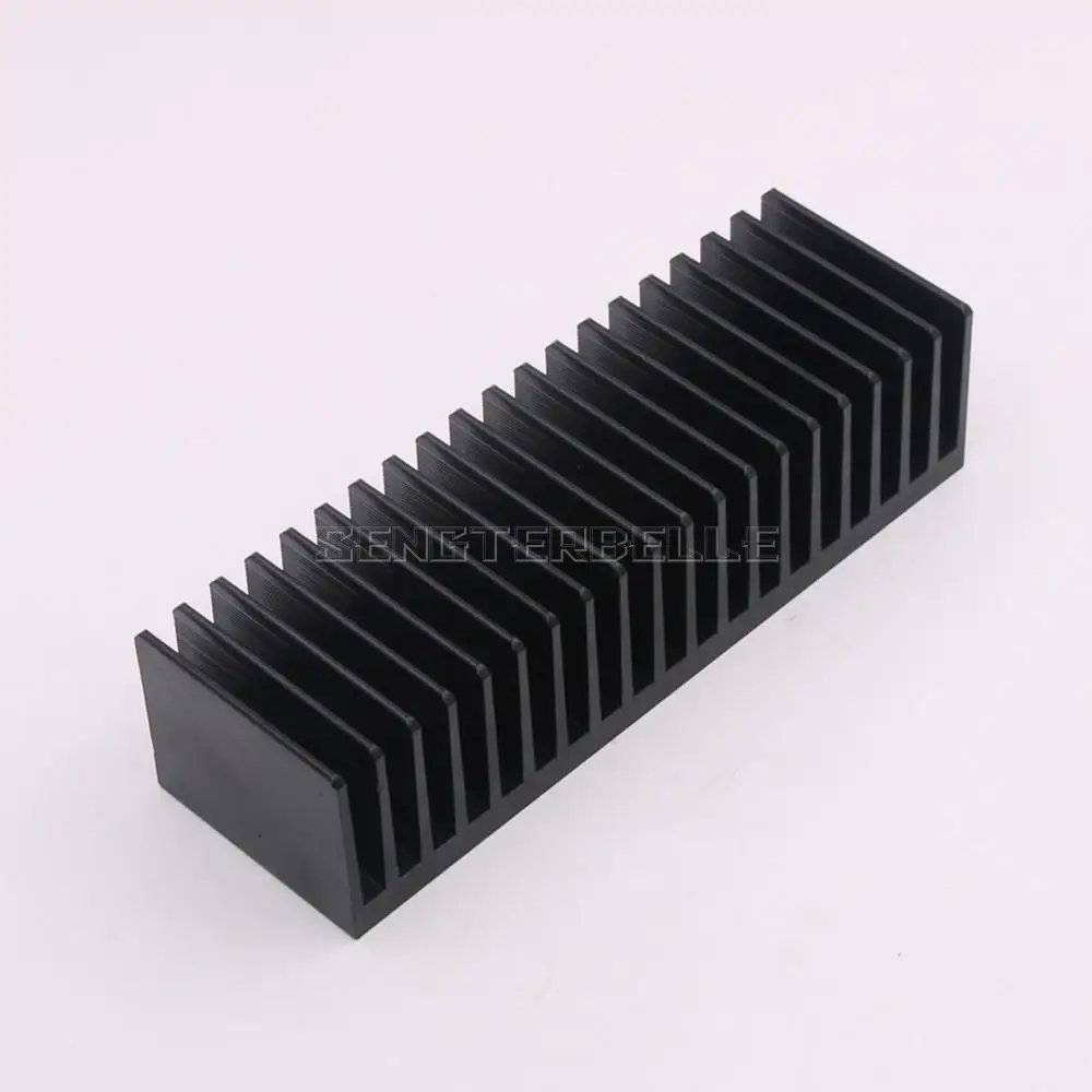 

1pcs Black All Aluminum Amplifier Radiator 155*50*40MM усилитель звука Heat Sink For LM3886 TDA7293 Amplifier Board