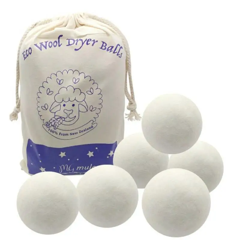 

2.75inch 7cm Reusable Natural Fabric Softener Wool Dryer Balls To Static Reduces Helps Dry Clothes LX8702