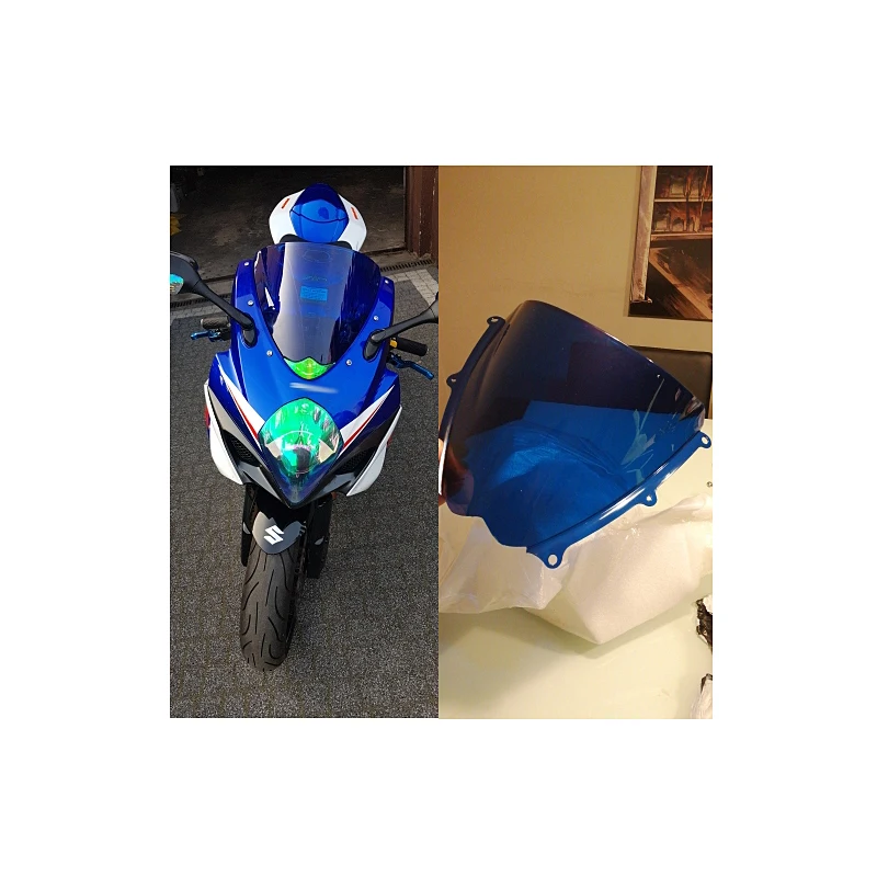 Windscreen For 2007 2008 Suzuki GSX-R1000 GSXR1000 GSX-R GSXR 1000 K7 K8 Screen Windshield Smoke Blue Iridium Transparent