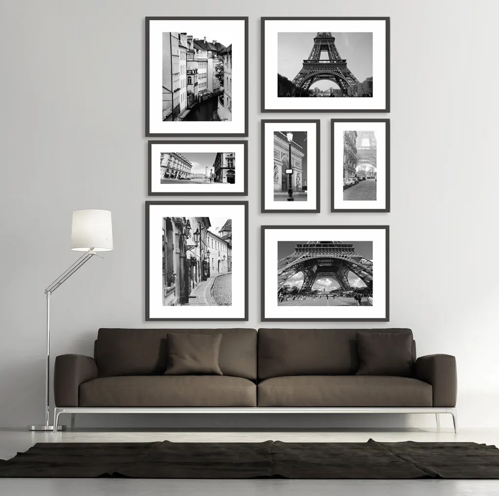 Custom Modern Black and White World City Map London Paris New York Posters Rome City Map Prints Wall Art Canvas Painting