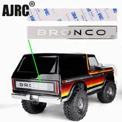 Задний декоративный логотип из нержавеющей стали для 1/10 Rc Crawler Car Traxxas TRX-4 Bronco Ranger XLT RTR #82046-4 TRX4