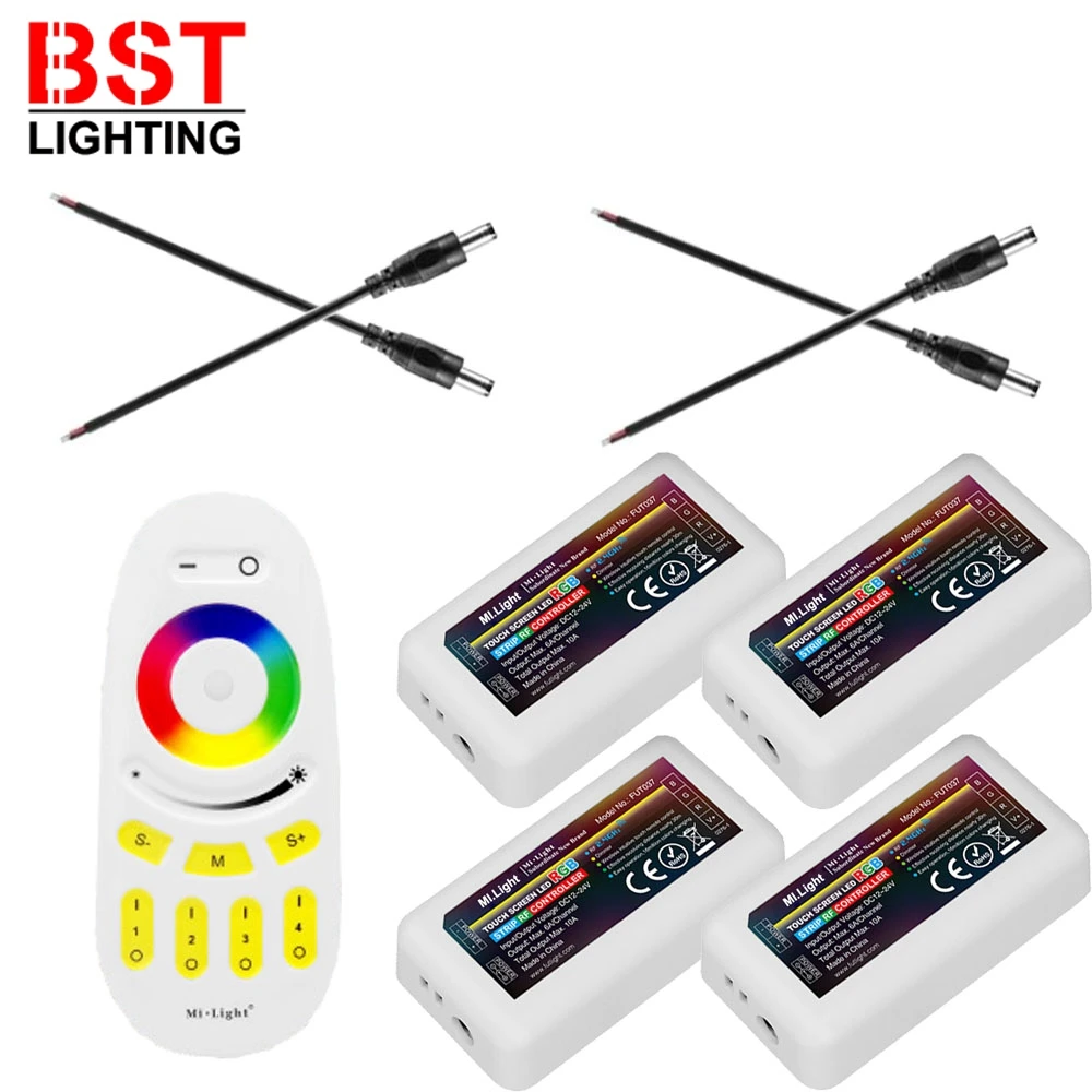 miboxer controle remoto sem fio wi fi controle rf touch 24 ghz zona fita led 2835 5050 rgb 01