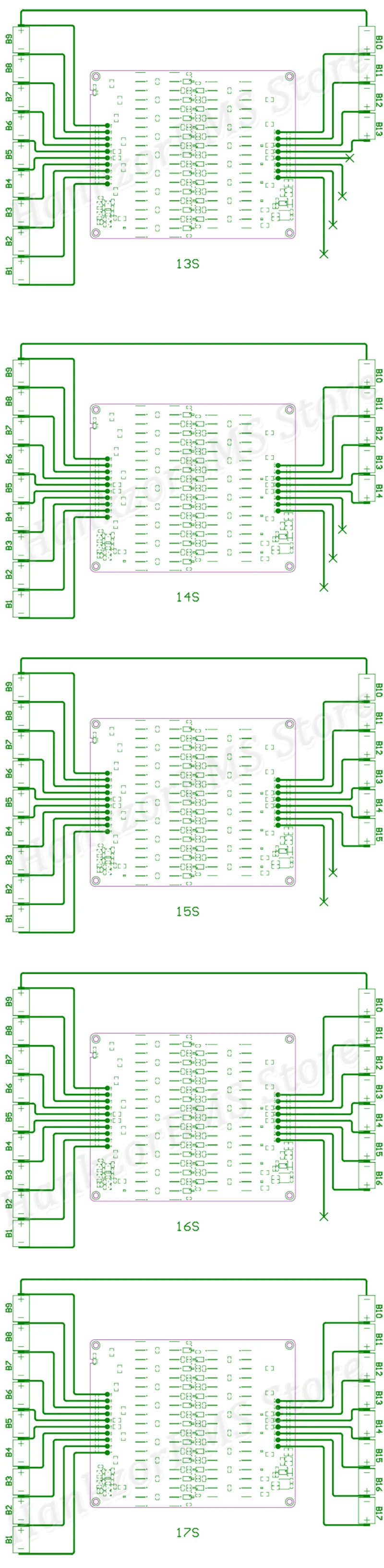 NEEY 5A 3S 4S 5S 6S 7S 8S 9S 10S 11S 12S 13S 14S 15S 16S 17S Active Equalizer Balancer Lifepo4/lipo/lto Battery Energy Capacitor