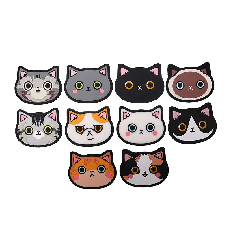 1PC Cartoon Cat Kitchen Tableware Mats Silicone Waterproof Table Placemat Heat Insulation Non-Slip Bowl Pads Coffee Coasters