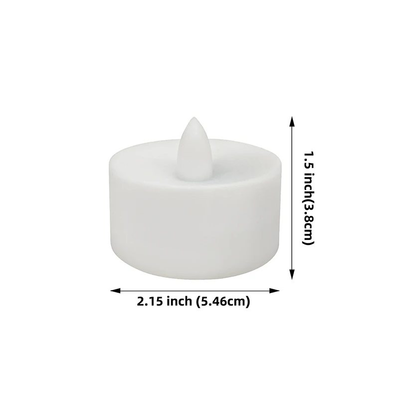 6 / 12pcs Remote Control Electronic Candle Lamp Colorful Flashing AAA Battery Led Timing Remote Control Plastic Candle Lamp