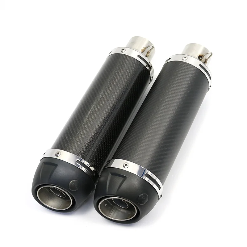 Carbon Fiber Exhaust Motorcycle Escape Modified Scooter Muffle Pipe DB Killer For ducati monster 696 ninja 400 z1000sx cb500x