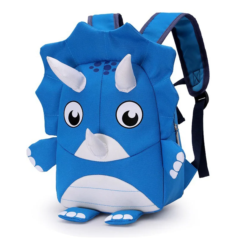 New 3D Triceratops School Bags for Boys Girls Cute Animals Children Bags Toddler Kids School Backpack waterproof Mochilas