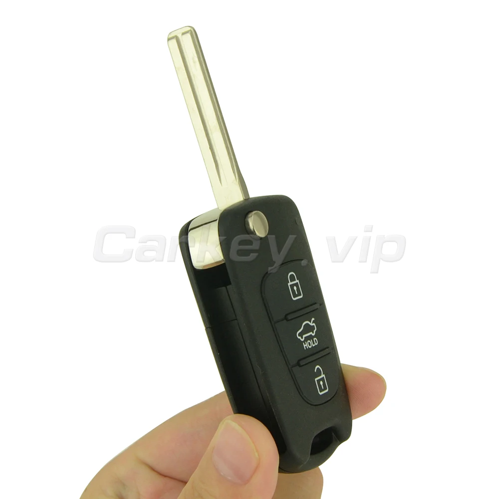 Remotekey Flip Car Remote Key For Hyundai I20 2008 2009 2010 2011 2012 433 Mhz ID46 - PCF7936 3 Button