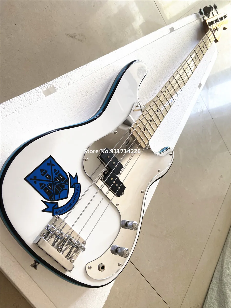 Hohe qualität custom-version von Steve Harris Präzision unterschrift elektrische bass kostenloser versand