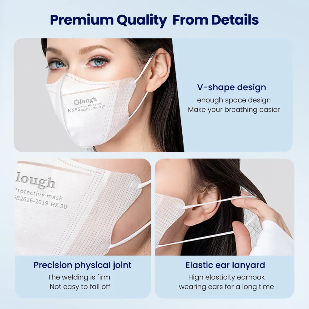 Mascarillas FFP2 reutilizables para hombre y mujer, cubrebocas KN95 de 4 capas con protección ffp3, máscara de colores, homologada en españa, 3D,