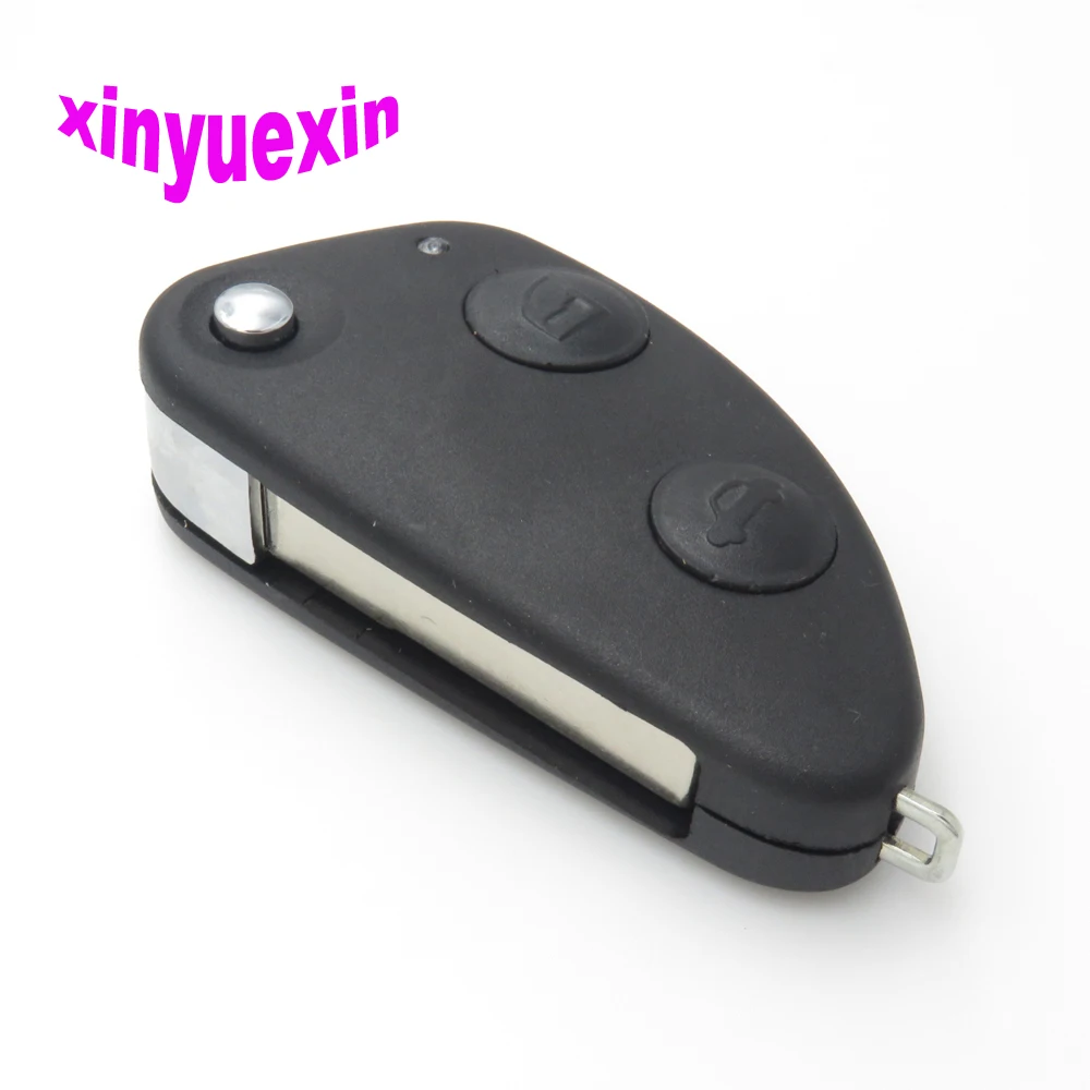 Xinyuexin dla Alfa Romeo Flip Remote Car Key Shell FOB Case dla Alfa Romeo 147 156 166 GT Key Replacement Case Shell