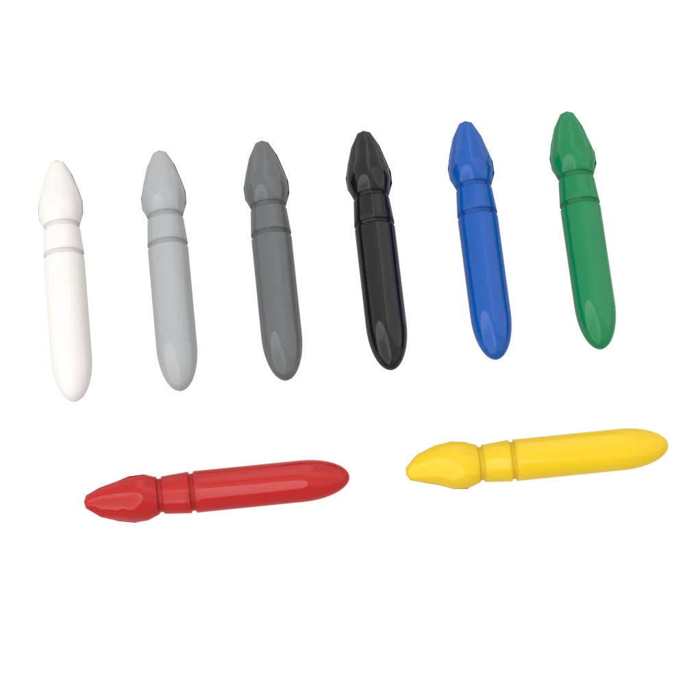 10pcs MOC Brick Parts 93552 Minifig Utensil Paint Brush Compatible Building Block Particle DIY Kid Puzzle Brain Toy Gift