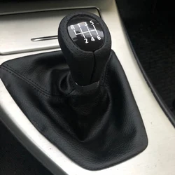 Pomello del cambio per auto 5 velocità 6 velocità adatto per BMW E90 E91 E92 LHD leva del cambio manuale leva leva con stivale in pelle PU