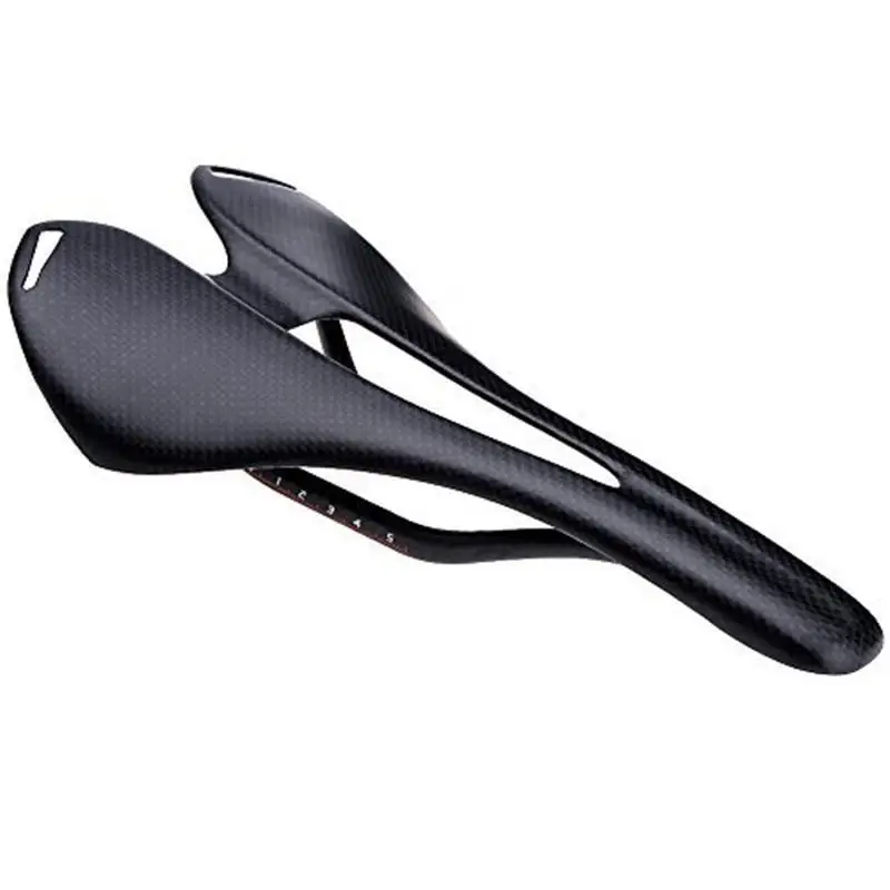 No logo 3K Full Carbon Fiber Bicycle Saddle Road MTB Bike Carbon Saddle Seat Matte / glossy Bicycle Cushion 270*143mm Bike Parts